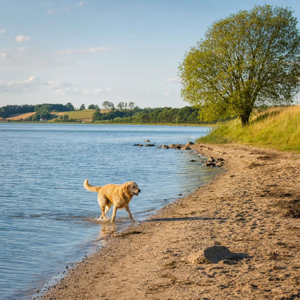 Baden Mit Hund Hundestrand